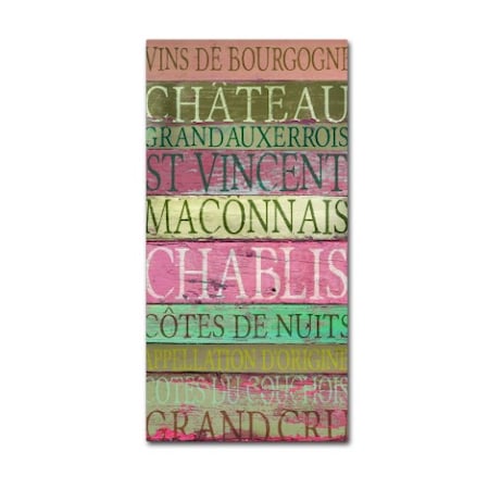 Cora Niele 'Burgundy Wines Red' Canvas Art,24x47